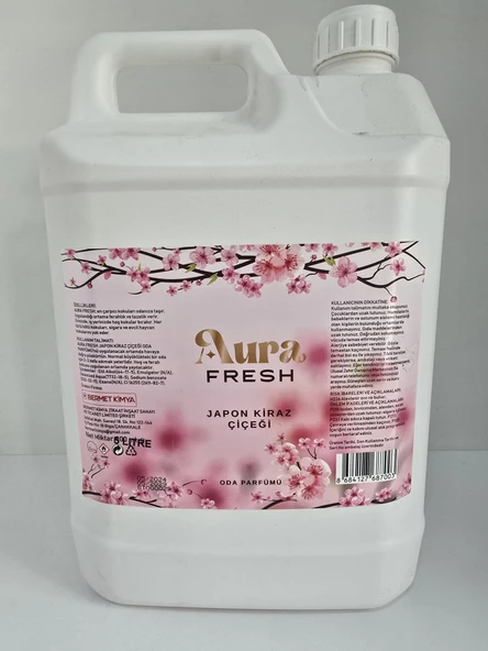 Aura Fresh Bermet Kimya Japon Kiraz Çiçeği Oda Spreyi | 5 Litre - Resim 4