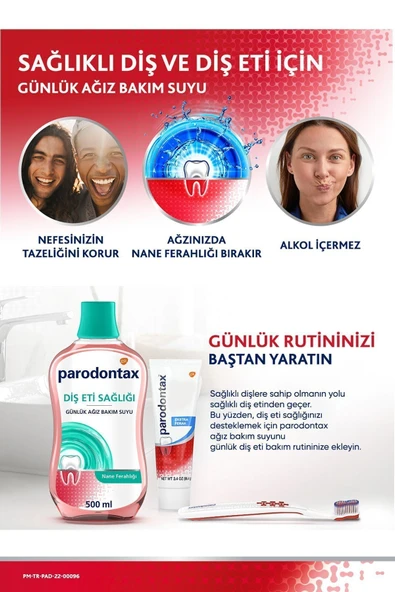 PARODONTAX Ağız Bakım Suyu Nane Ferahlığı x2 - 7
