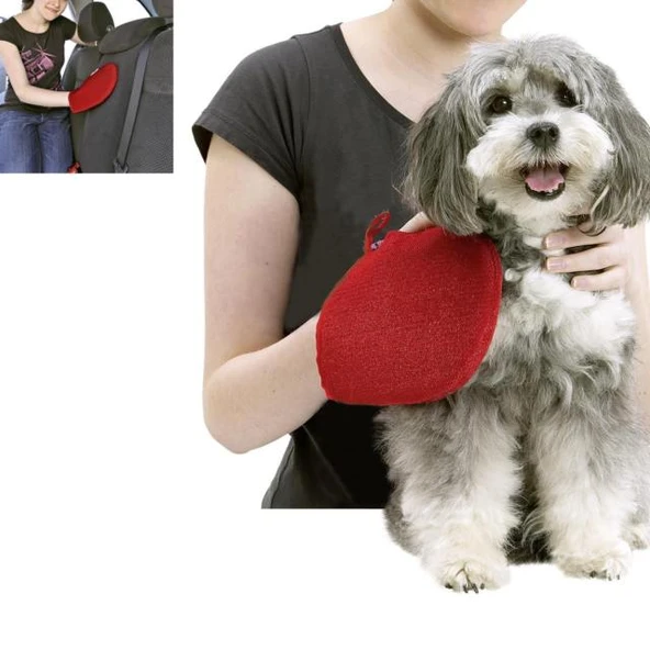 Karlıe Tüy Toplayıcı Eldiven 24x16 Cm Kırmızı ürün görseli