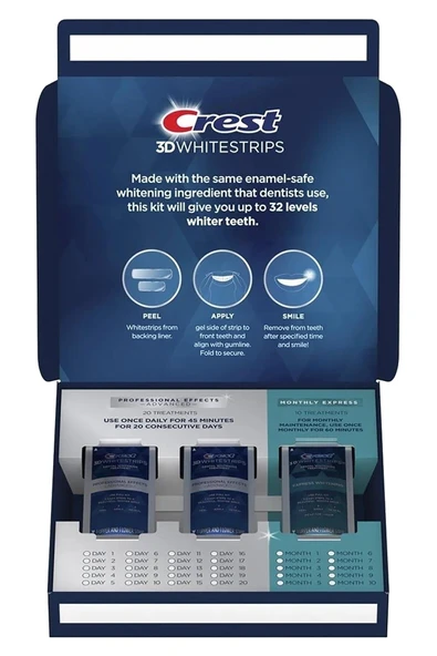Crest 3D Whitestrips Level 20 + Level 12 Set - 3