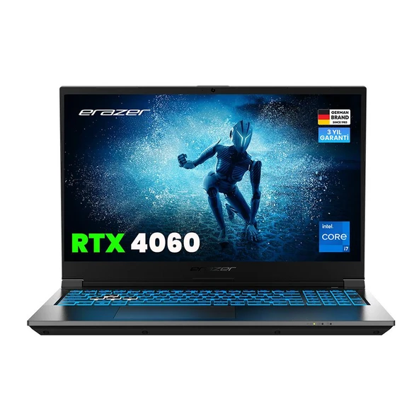 Erazer Deputy P60i MD62749 Intel Core i7-13620H 16GB 1TB SSD RTX4060 Freedos 15.6" FHD 144Hz Oyun Bilgisayarı