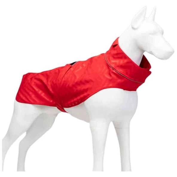 Lindo Dogs Softshell Red Stripe Köpek Yağmurluğu Kırmızı Beden 6