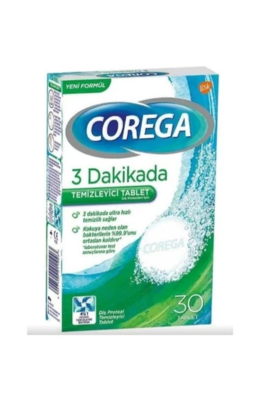 COREGA Bio Diş Temizleme 30 Tablet 5 Adet