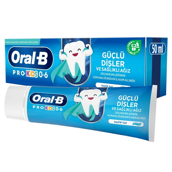 Oral-B Pro Kids Güçlü Dişler Diş Macunu 50 ml 4 Adet - 2