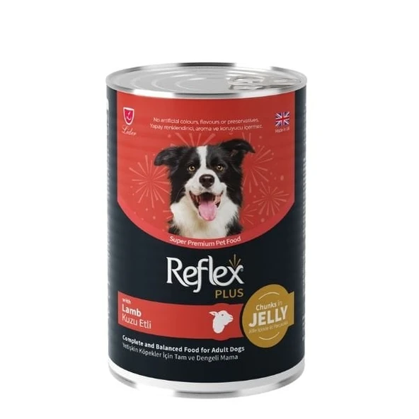 Reflex Plus Jöle İçinde Kuzu Etli Yetişkin Konserve Köpek Maması 400 Gr