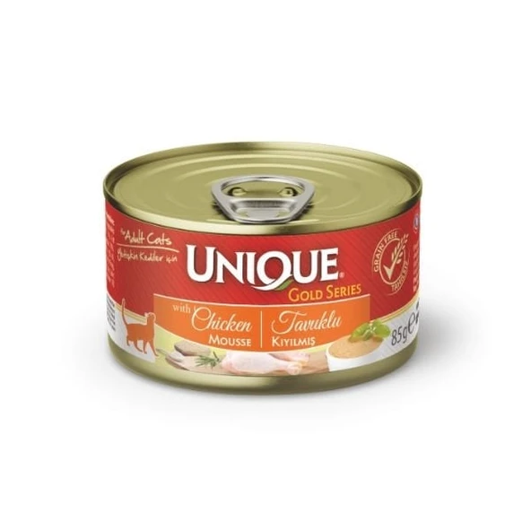 Unique Gold Series Tavuk Etli Yetişkin Konserve Kedi Maması 85 Gr