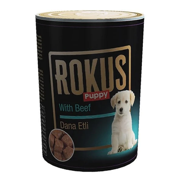 Rokus Dana Etli Konserve Yavru Köpek Maması 410 Gr