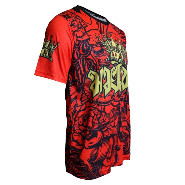 DragonDo TX8598 Muaythai Tişört Dijital Baskılı Muay Thai Tişört Kırmızı - 3