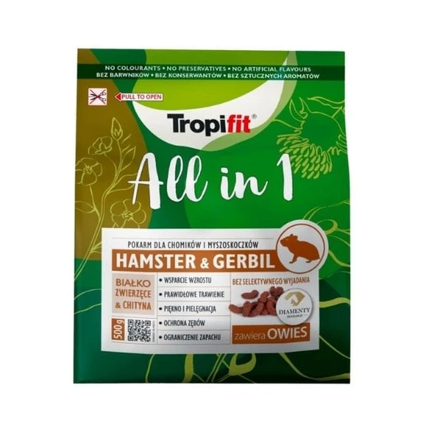 Tropifit All In 1 Hamster ve Gerbil Yemi 500 Gr