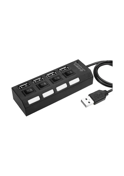 Usb 2.0 Anahtarlı 4 Port Usb Hub