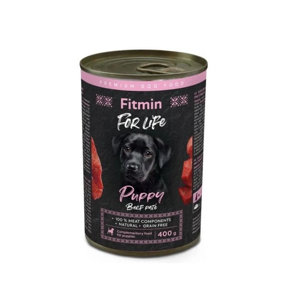 Fitmin For Life Biftekli Pate Yavru Konserve Köpek Maması 400 Gr