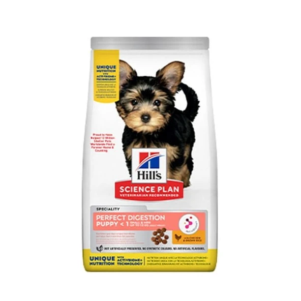 Hills Perfect Digestion Tavuklu Küçük Irk Yavru Köpek Maması 1.5 Kg