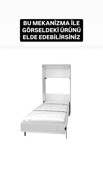 MODAMOB Akıllı Mobilya Dikey Açılır Ahşap Kasa Duvar Yatağı Mekanizması (KENDİ DUVAR YATAĞINI YAP) - 4