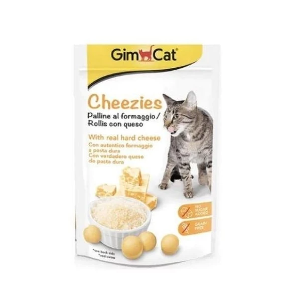 Gimcat Cheezies Peynirli Tahılsız Kedi Ödül Tableti 10 Gr