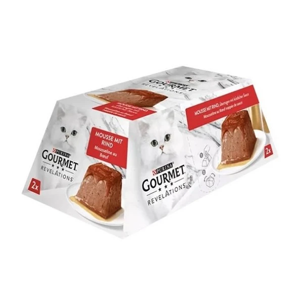 Gourmet Revelations Sığır Etli Yetişkin Konserve Kedi Maması 2 Adet 57 Gr