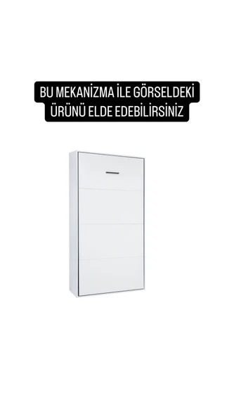 MODAMOB Akıllı Mobilya Dikey Açılır Ahşap Kasa Duvar Yatağı Mekanizması (KENDİ DUVAR YATAĞINI YAP) - 3