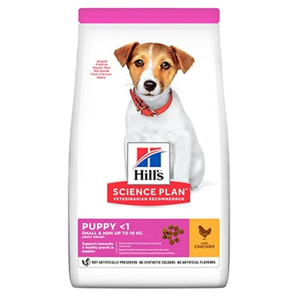 Hills Puppy Small & Miniature Tavuklu Küçük Irk Yavru Köpek Maması 1.5 Kg