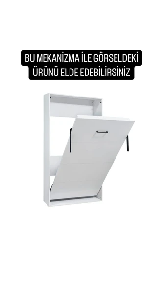 MODAMOB Akıllı Mobilya Dikey Açılır Ahşap Kasa Duvar Yatağı Mekanizması (KENDİ DUVAR YATAĞINI YAP) - 2