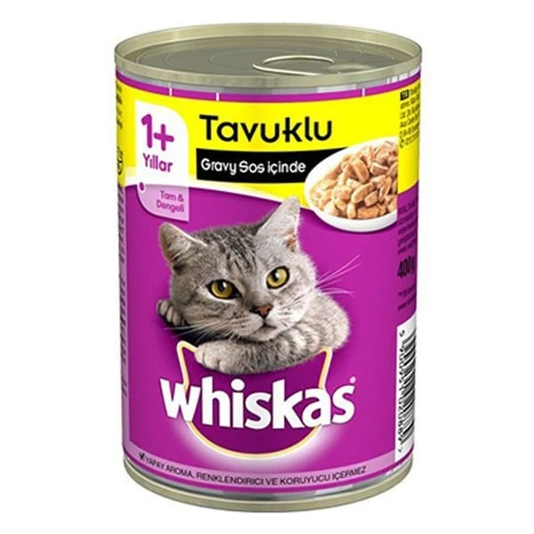 Whiskas Tavuklu Yetişkin Konserve Kedi Maması 400 Gr