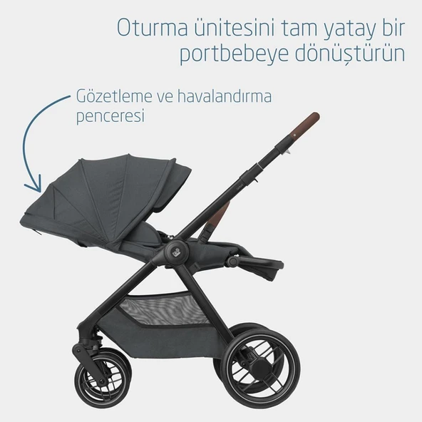 Maxi-Cosi Oxford-Pebble 360 Pro Çift Yönlü Seyahat Sistem Bebek Arabası Twillic Graphite - 6