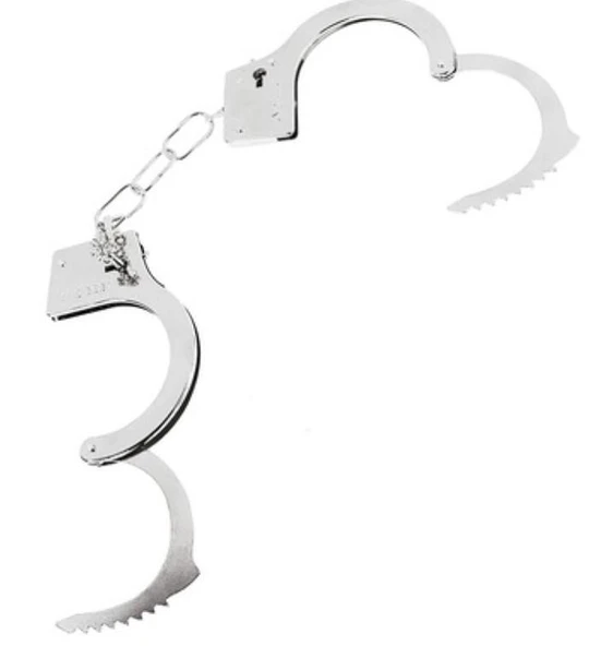 Single Sword Polis&Güvenlik Zincirli Çelik Kelepçe - 3