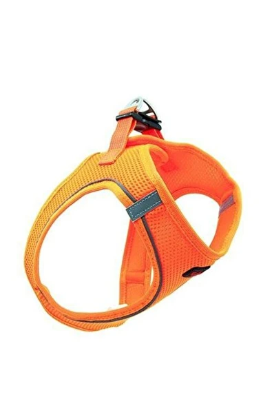 Tailpetz Air Mesh Köpek Göğüs Tasması Large 48x54 cm Turuncu