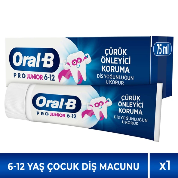 Oral-B Pro Junior Çürük Önleyici Koruma Diş Macunu 75 ml 2 Adet