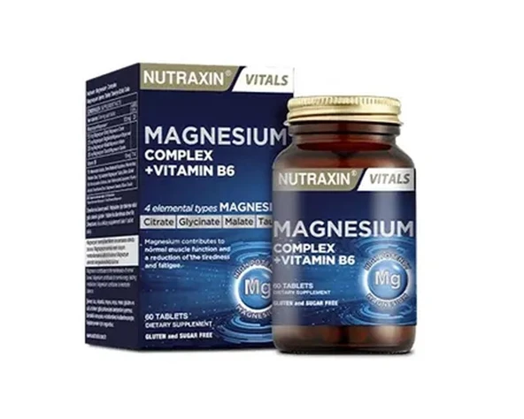 Nutraxin Magnesium Complex + Vitamin B6 60 Tablet - SKT:01/2028