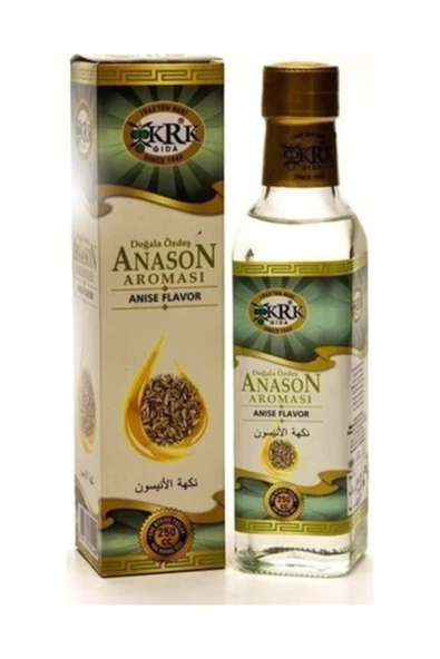 2 Çeşit Krk Anason Aroması 250 Ml. Krk Gliserin 250 Ml.