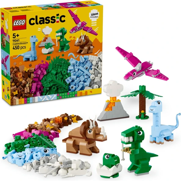 Lego Classic Yaratıcı Dinozorlar 11041 - 5 Yaş ve Üzeri Yapım Seti (450 Parça) - Resim 1