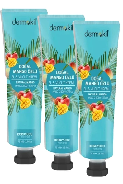 Doğal Mango Özlü Krem 75ml 3 Adet