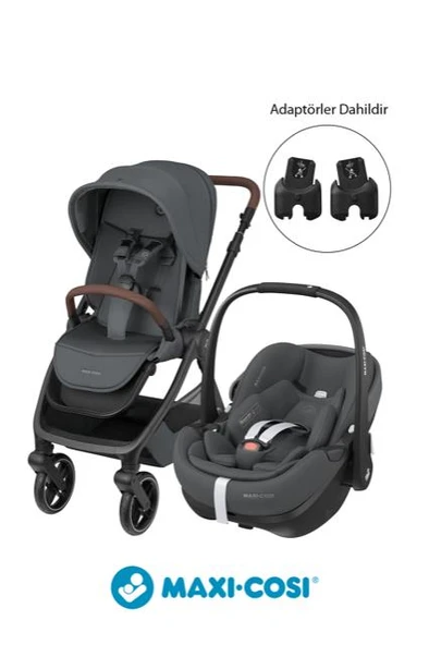 Maxi-Cosi Oxford-Pebble 360 Pro Çift Yönlü Seyahat Sistem Bebek Arabası Twillic Graphite