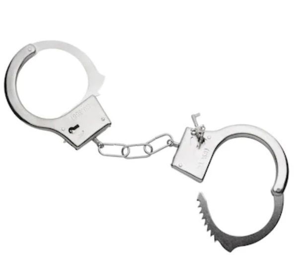 Single Sword Polis&Güvenlik Zincirli Çelik Kelepçe - 2