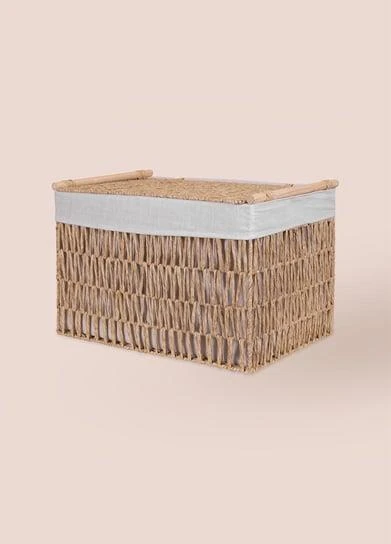 The Mia Cesta Hasır Organizer Sepet Naturel 57x36x37 Cm SPT0080