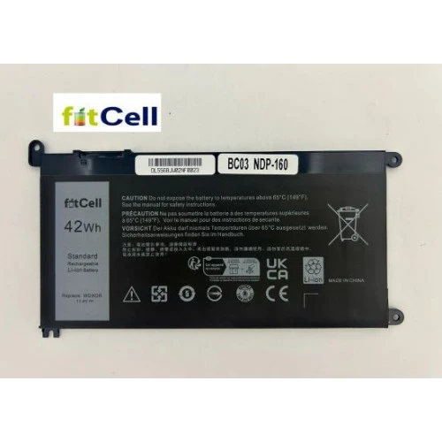Fitcell Dell inspiron 7560  , Dell inspiron 7460 Notebook Batarya - Pil ürün görseli 1