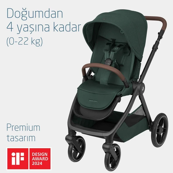 Maxi-Cosi Oxford-Pebble 360 Pro Çift Yönlü Seyahat Sistem Bebek Arabası Twillic Green - 4