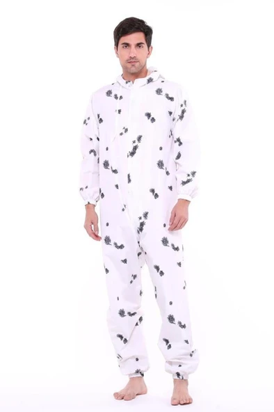 Single Sword Outdoor Kar Elbisesi & Beyaz Kamuflaj