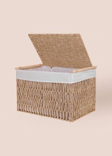The Mia Cesta Hasır Organizer Sepet Naturel 57x36x37 Cm SPT0080 - 2