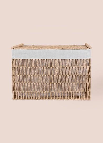 The Mia Cesta Hasır Organizer Sepet Naturel 62x42x42 Cm SPT0079 - 3
