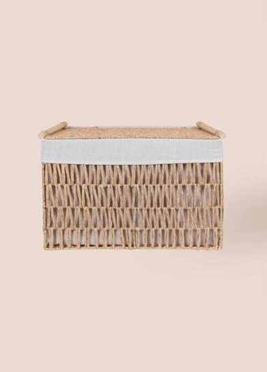 The Mia Cesta Hasır Organizer Sepet Naturel 57x36x37 Cm SPT0080 - 3