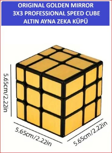 ZETCONCEPT 3X3 GOLDEN MIRROR AYNA KÜP -Zeka Küpü - Profesyonel Speed Cube - Sabır Küpü - 2