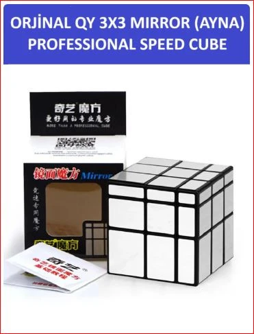 ZETCONCEPT QY MIRROR AYNA KÜP -Zeka Küpü - Profesyonel Speed Cube - Sabır Küpü