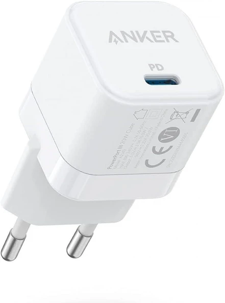 Anker PowerPort III Cube A2149 20 W Type-C Hızlı Şarj Adaptörü Teşhir