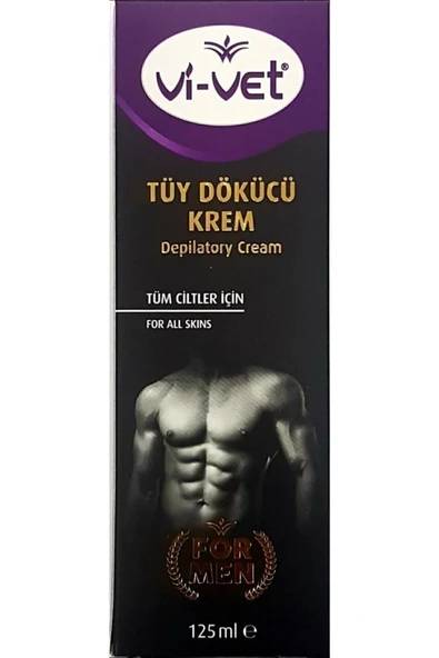 Vivet Erkek Tüy Dökücü Krem Tüm Ciltler 125ml X 3 Adet Vivet Formen - 2