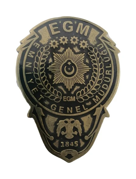 Single Sword Polis Metal Cüzdan Rozeti - 6