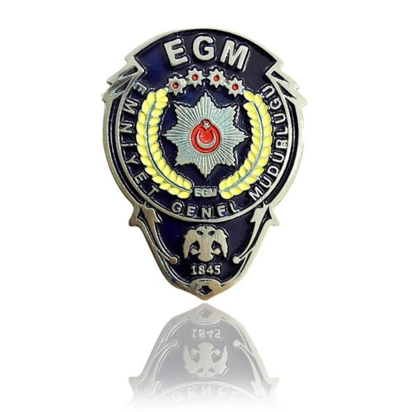 Single Sword Polis Metal Cüzdan Rozeti - 3