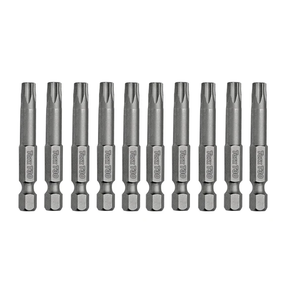 Bits Uç Mıknatıslı Torx T30 75 mm 10'lu Set Kutulu Manyetik 1/4" Matkap Ucu Tork 7.5 cm Uzunluk - 4