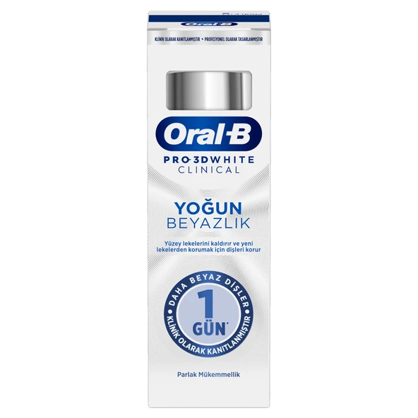 Oral-B Pro 3D White Clinical Yoğun Beyazlık Diş Macunu 75 ml 2 Adet - 2