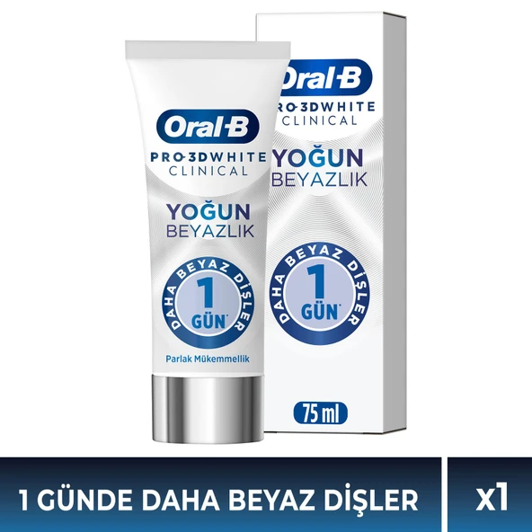 Oral-B Pro 3D White Clinical Yoğun Beyazlık Diş Macunu 75 ml