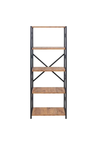 AKIS HOME 5 Raflı Metal Ayaklı Dekoratif Kitaplık - 2